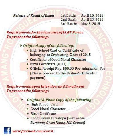 earist application form|ECAT Application Form .